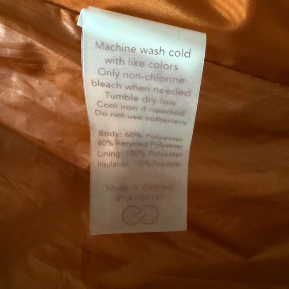 NWOT Calia Long Puffer Jacket in Hammered Copper sz XXL - Picture 9 of 9